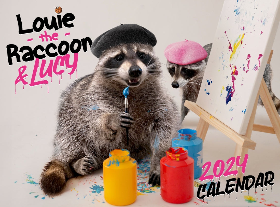 Louie & friends 2025 Calendar Preorder Louie the Raccoon