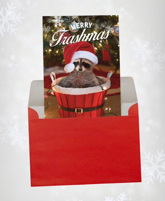 Merry Trashmas Card signed by Louie